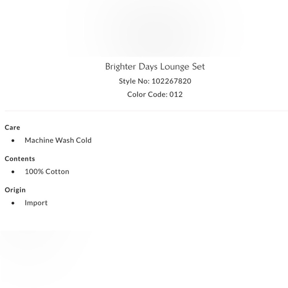 Intimately Free People brighter days lounge set nwt - Picture 6 of 6